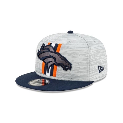 Orange Denver Broncos Hat - New Era NFL Official NFL Training 9FIFTY Snapback Caps USA6371204